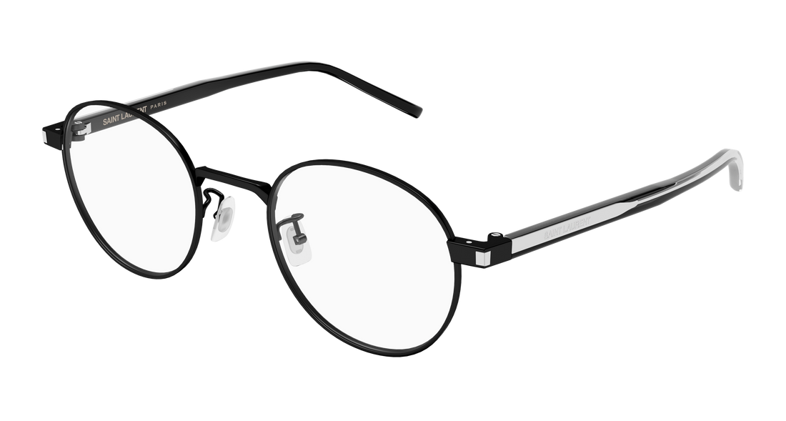 Óculos graduados saint laurent sl 848/j 001 negro round/oval/panthos unisex tamanho 49mm - Vista principal