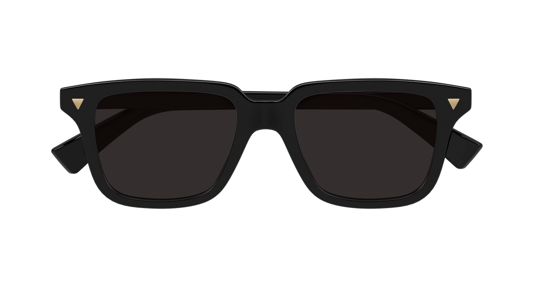 Óculos de sol bottega veneta bv1363s 001 negro square unisex tamanho 50mm - Vista de detalhe