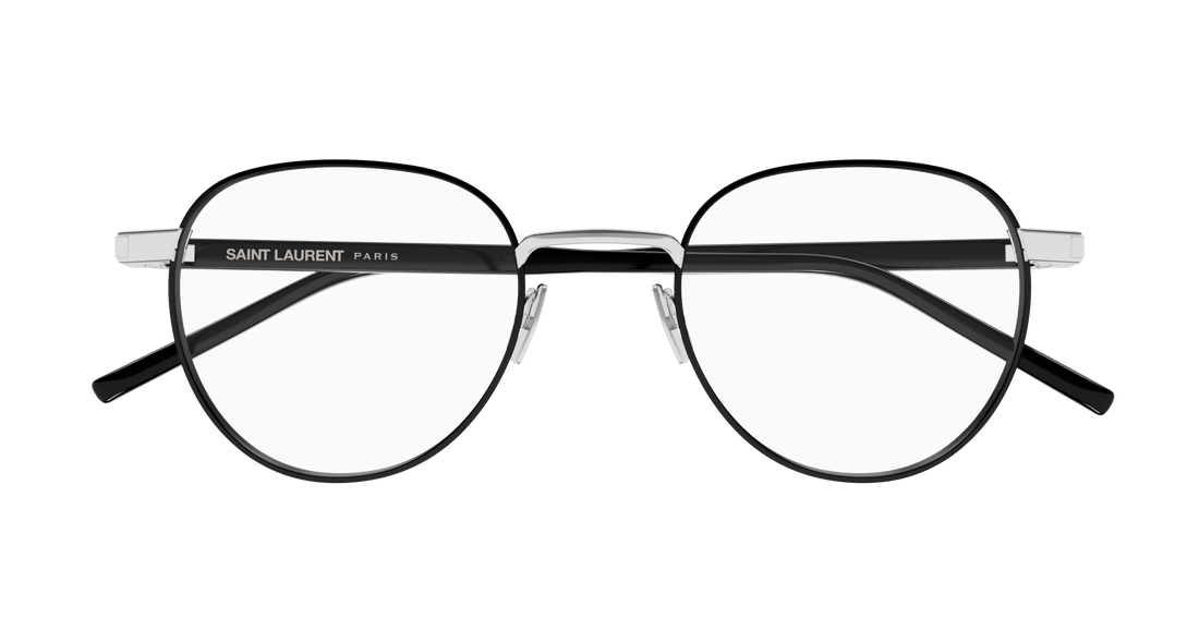 Brillen saint laurent sl 781 003 plateado round unisex größe 49mm - Detailansicht