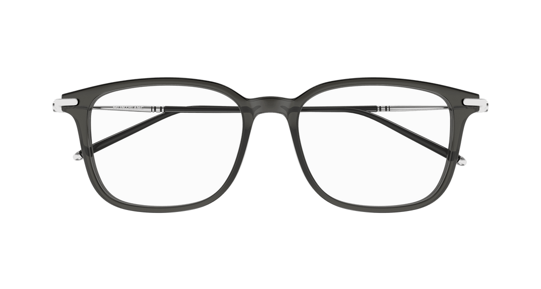 Occhiali da vista montblanc mb0413oa 004 gris cat eye masculino taglia 54mm - Vista dettagliata
