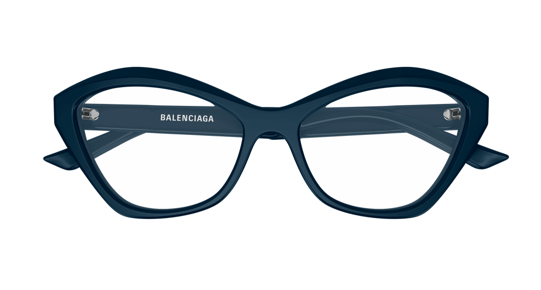Occhiali da vista balenciaga bb0341o 005 azul cat eye femenino taglia 58mm - Vista dettagliata