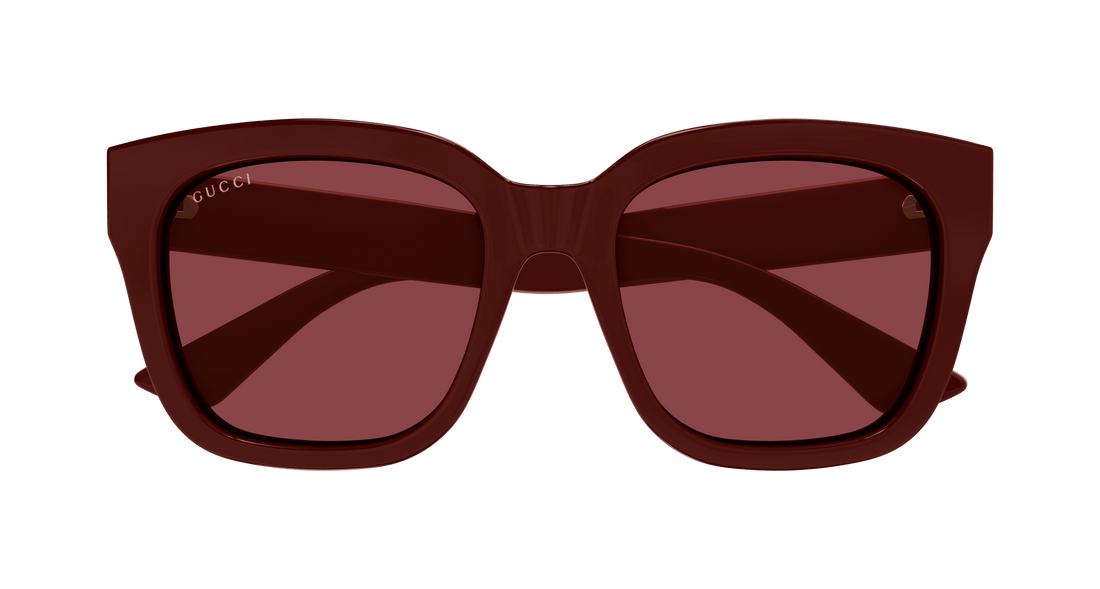 Óculos de sol gucci gg1338s 007 burdeos cat eye femenino tamanho 54mm - Vista de detalhe