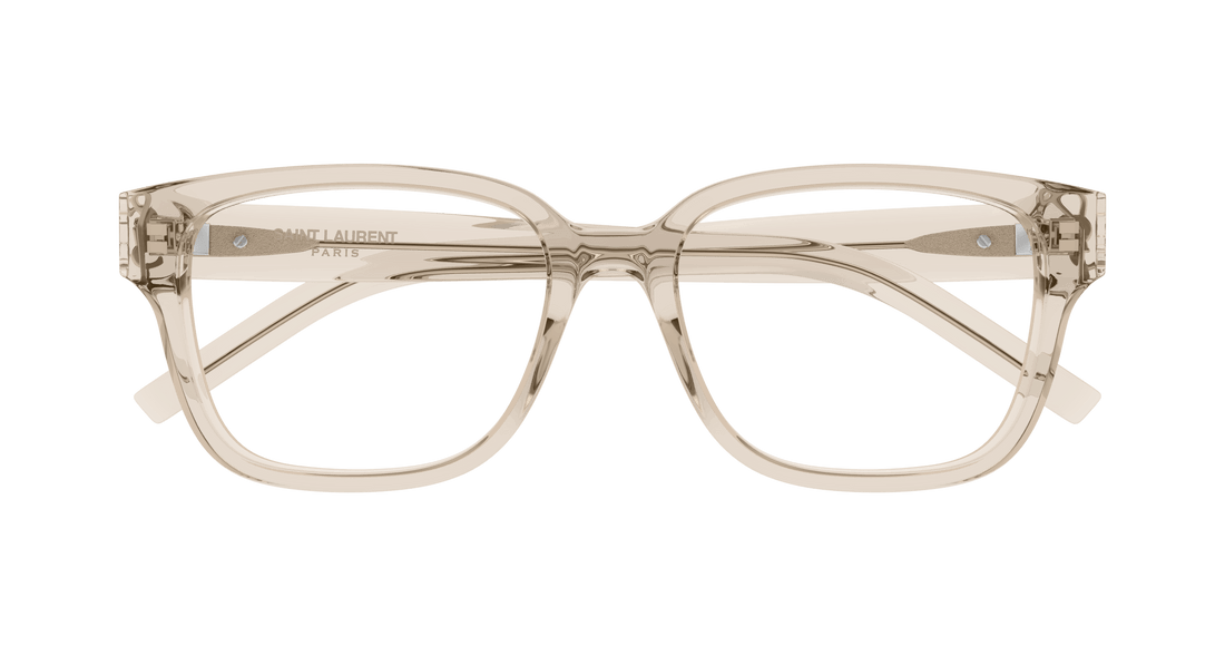 Brillen saint laurent sl m150/f 004 beige square unisex größe 55mm - Detailansicht