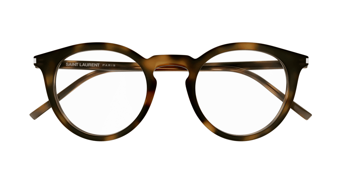 Brillen saint laurent sl 347/f 003 havana round unisex größe 48mm - Detailansicht