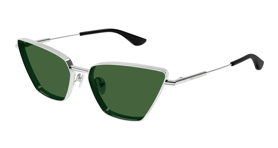 Óculos de sol alexander mcqueen am0501s 003 plateado cat eye femenino tamanho 58mm - Vista principal