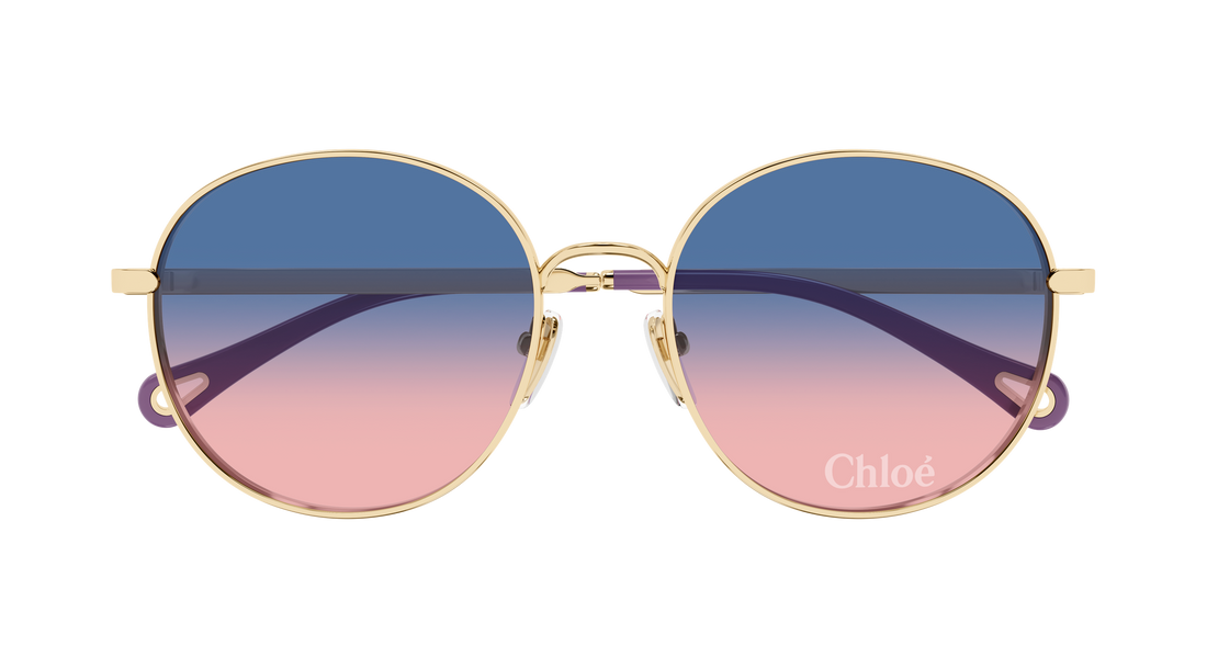 Sunglasses chloé ch0325sk 003 dorado round/oval/panthos femenino size 56mm - Detailed view