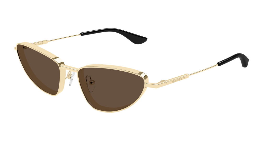 Occhiali da sole alexander mcqueen am0522s 002 dorado cat eye femenino taglia 56mm - Vista principale