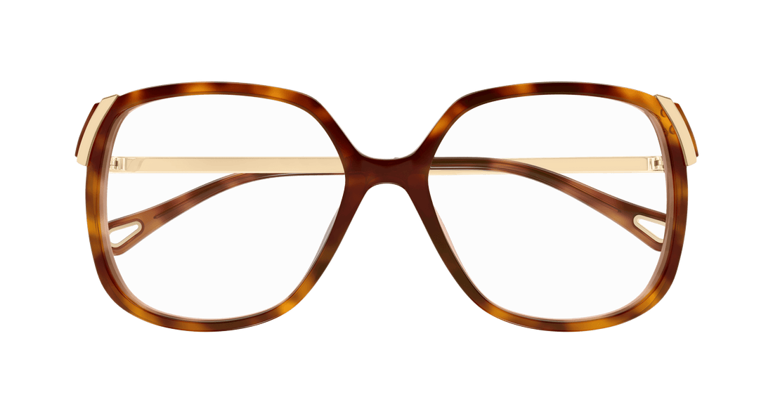 Brillen chloé ch0287o 002 havana square femenino größe 56mm - Detailansicht