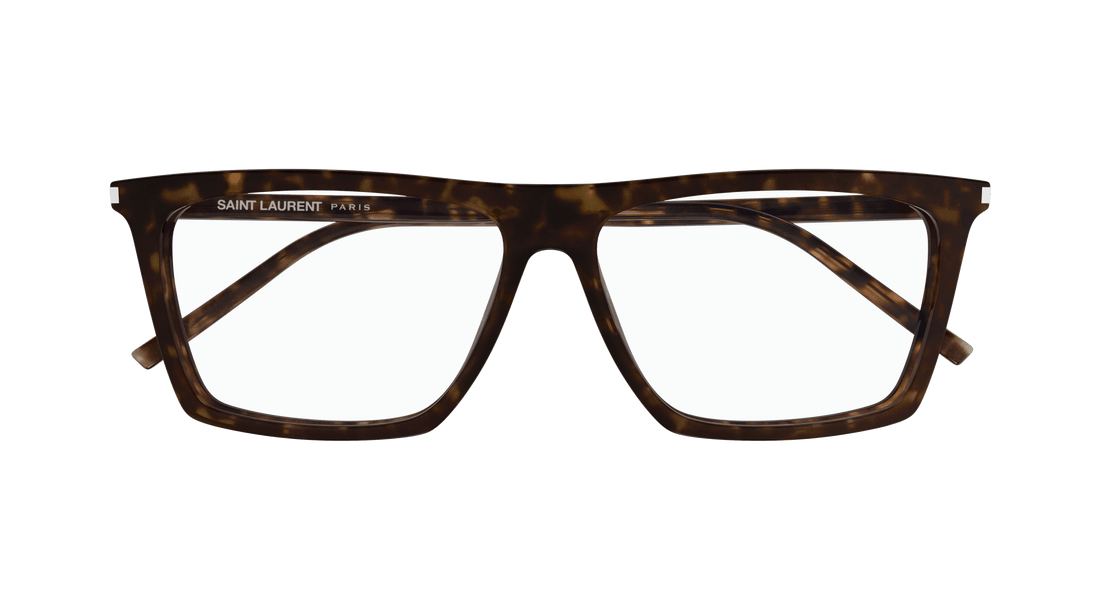 Óculos graduados saint laurent sl 803 006 havana square masculino tamanho 59mm - Vista de detalhe