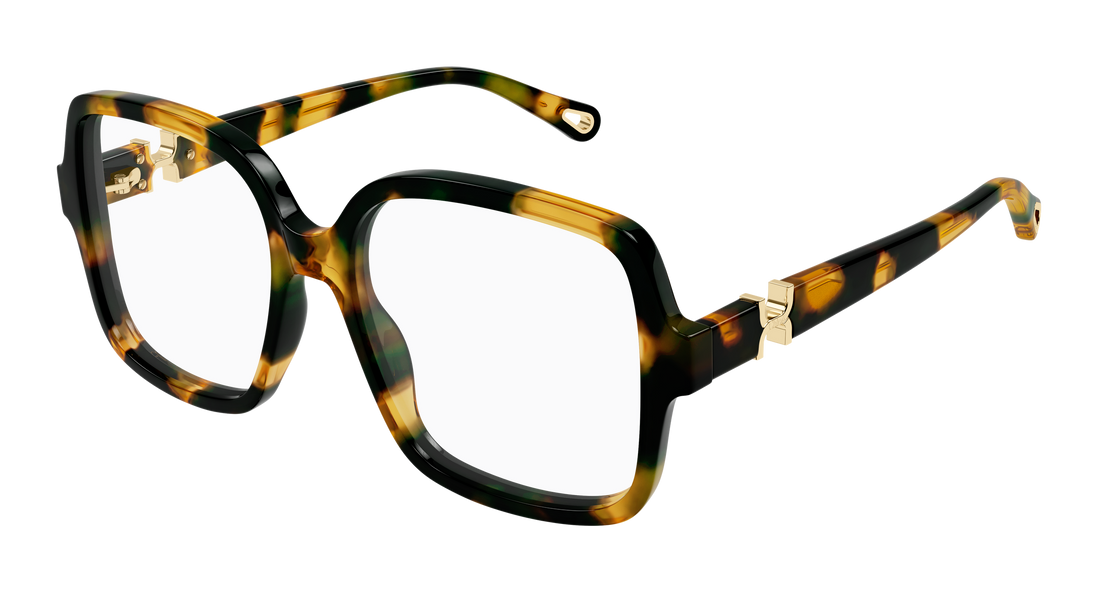 Brillen chloé ch0335o 002 havana rectangular / squared femenino größe 54mm - Hauptansicht