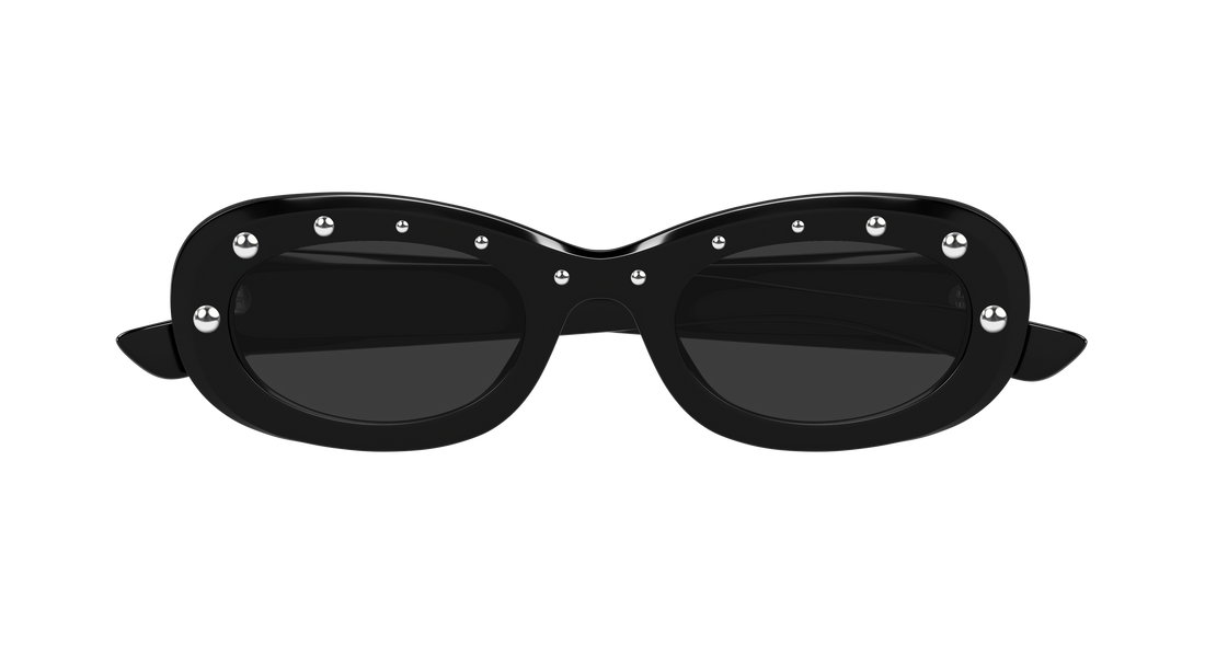 Solbriller alexander mcqueen am0527s 005 negro round/oval/panthos femenino størrelse 51mm - Detaljeret visning
