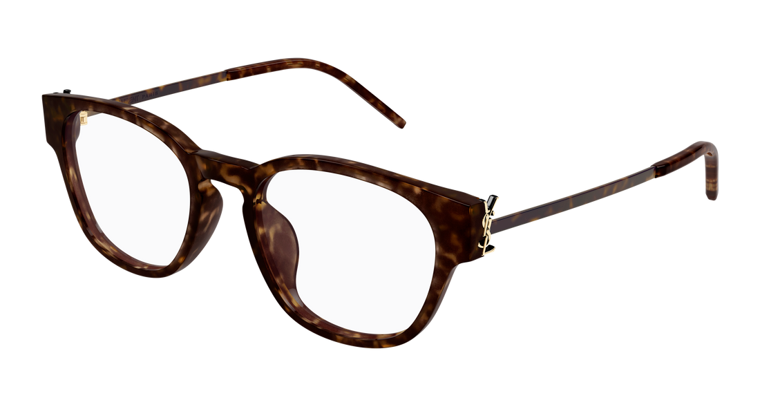 Brillen saint laurent sl m48o_d/fn 003 havana rectangular / squared femenino größe 51mm - Hauptansicht