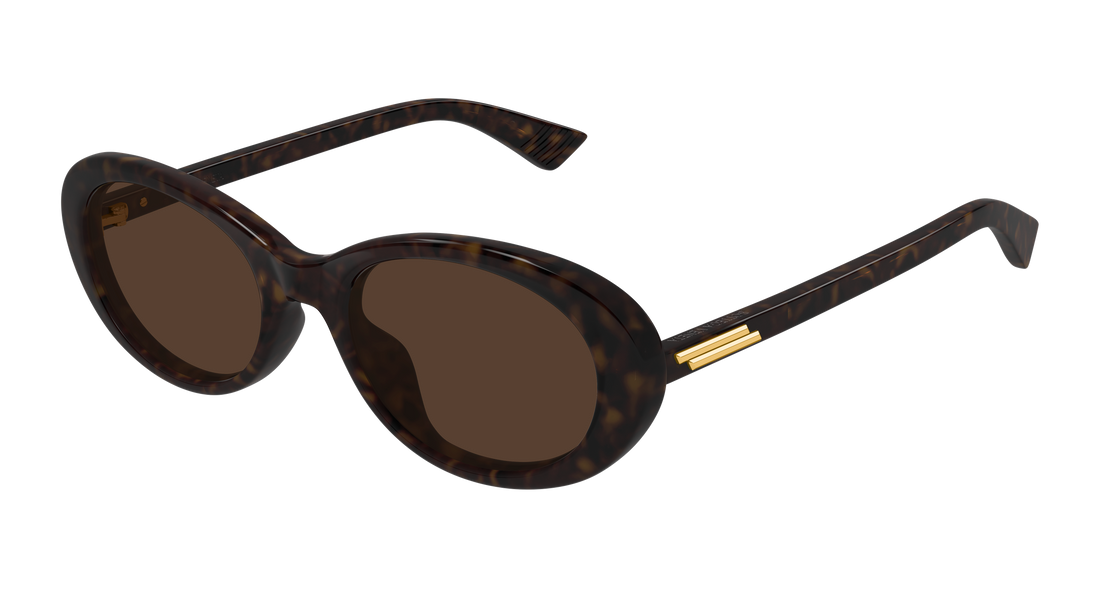 Occhiali da sole bottega veneta bv1415sk 002 havana round/oval/panthos femenino taglia 54mm - Vista principale