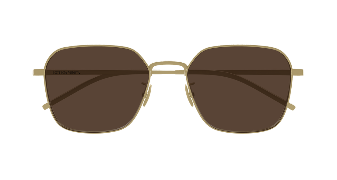 Sunglasses bottega veneta bv1422sa 001 bronce round/oval/panthos unisex size 55mm - Detailed view