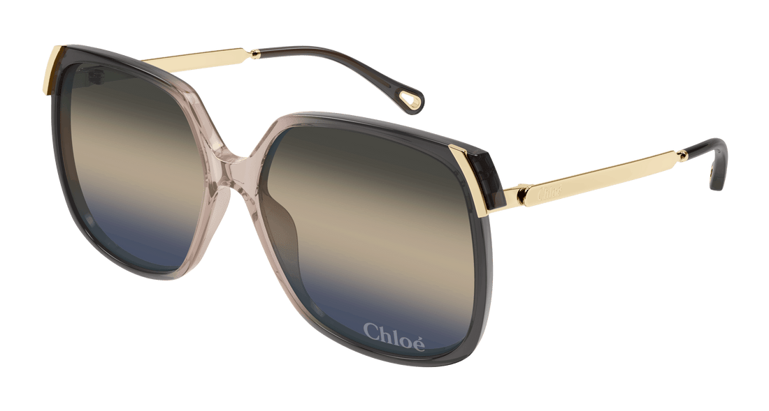 Sunglasses chloé ch0286s 009 gris square femenino size 60mm - Main view