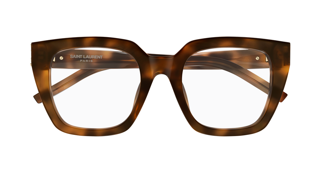 Brillen saint laurent sl m143 opt 003 havana cat eye femenino größe 51mm - Detailansicht