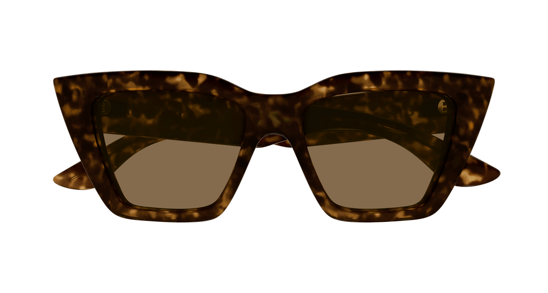 Sonnenbrillen alexander mcqueen am0507s 002 havana cat eye femenino größe 52mm - Detailansicht