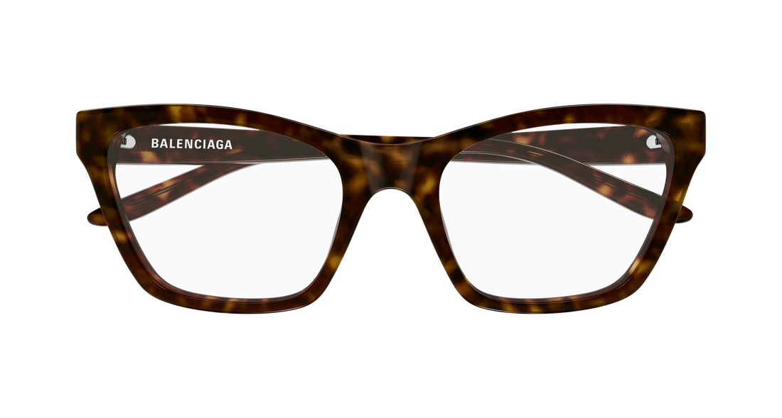 Gafas graduadas balenciaga bb0440o 002 havana cat eye femenino talla 56mm - Vista de detalle