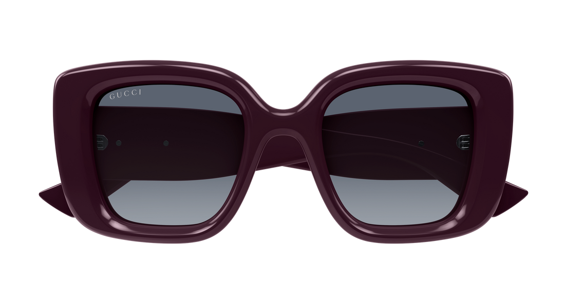 Occhiali da sole gucci gg1975s 004 violeta butterfly femenino taglia 50mm - Vista dettagliata