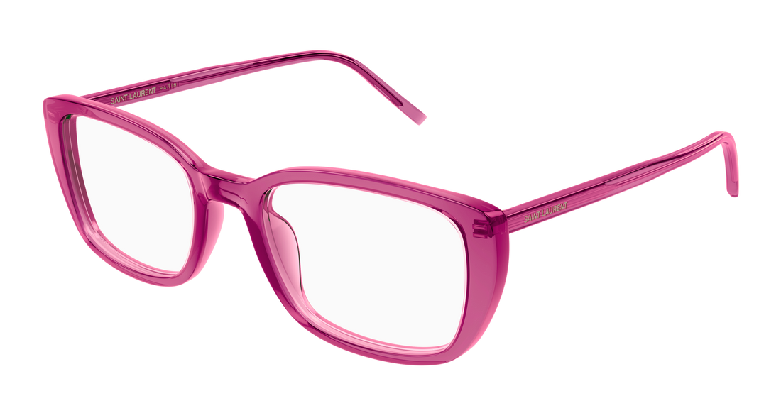 Óculos graduados saint laurent sl 776 011 rosa square femenino tamanho 53mm - Vista principal