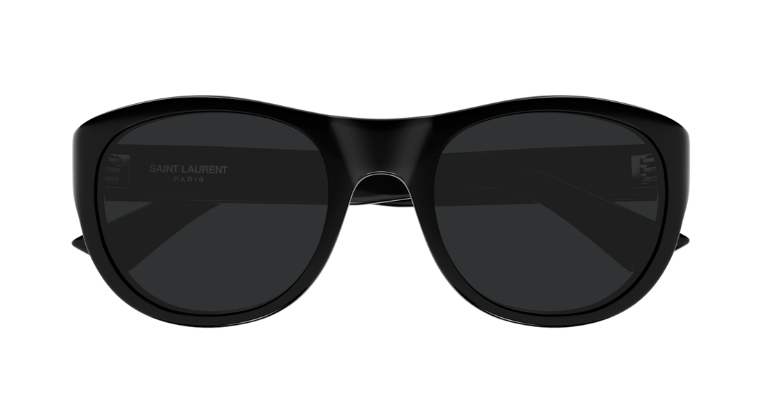 Óculos de sol saint laurent sl 798 maxime 001 negro round unisex tamanho 54mm - Vista de detalhe