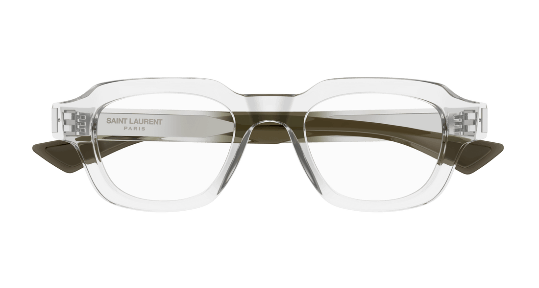 Brillen saint laurent sl 791 opt 004 transparente square unisex größe 48mm - Detailansicht