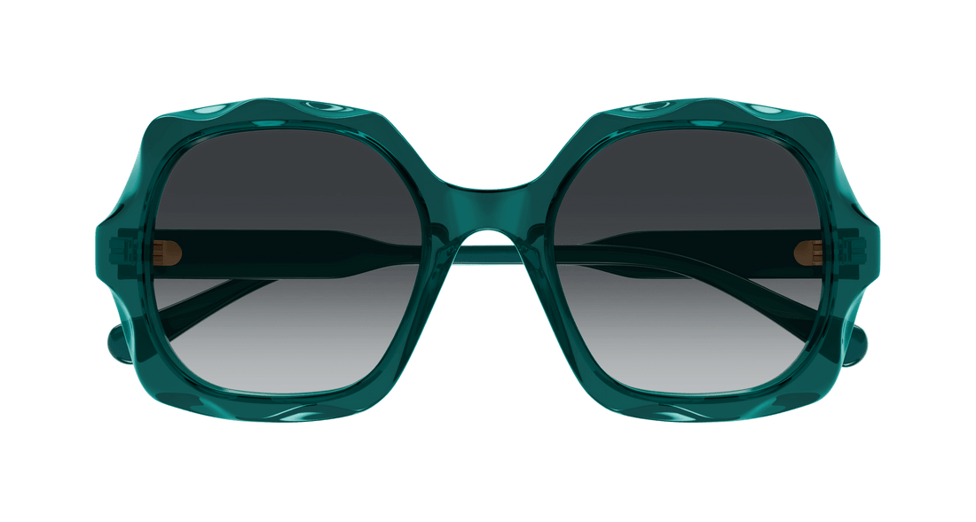 Lunettes de soleil chloé ch0226s 008 verde square femenino taille 53mm - Vue détaillée