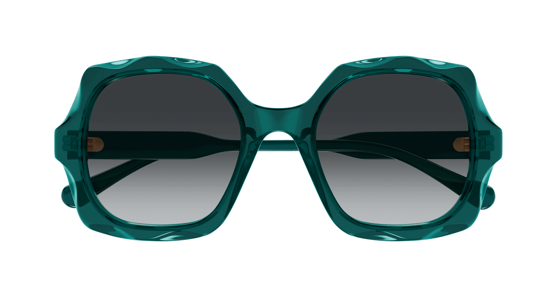 Solbriller chloé ch0226s 008 verde square femenino størrelse 53mm - Detaljeret visning