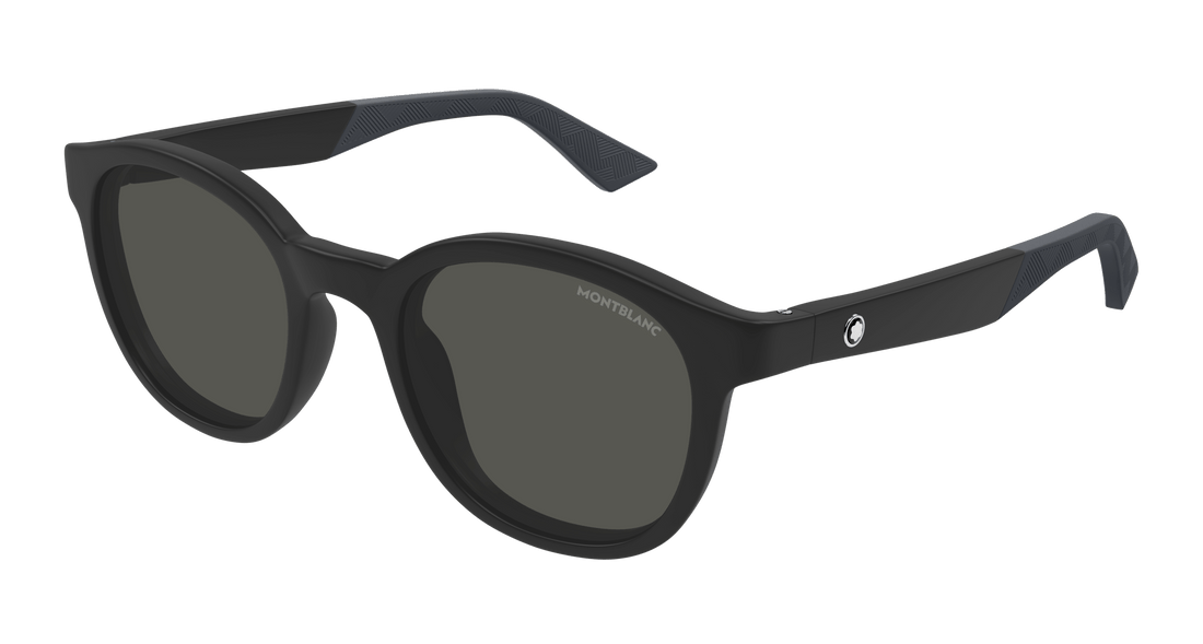 Zonnebrillen montblanc mb0398s 002 negro round masculino maat 51mm - Hoofdaanzicht