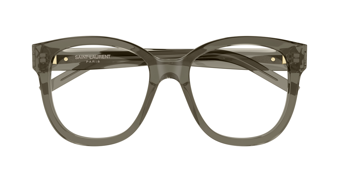 Óculos graduados saint laurent sl m97 010 marron rectangular / squared femenino tamanho 54mm - Vista de detalhe