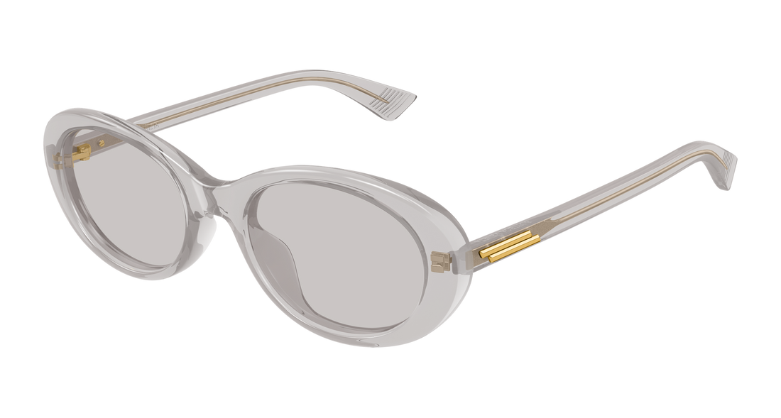 Óculos de sol bottega veneta bv1415sk 003 gris round/oval/panthos femenino tamanho 54mm - Vista principal