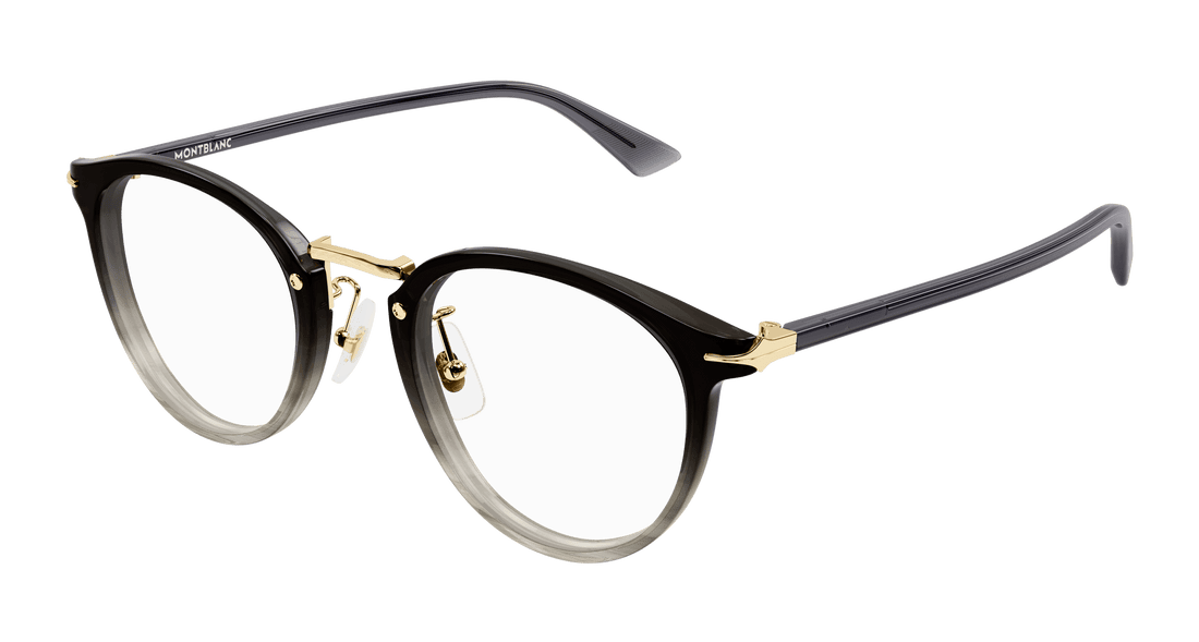 Occhiali da vista montblanc mb0406o 003 gris round masculino taglia 48mm - Vista principale