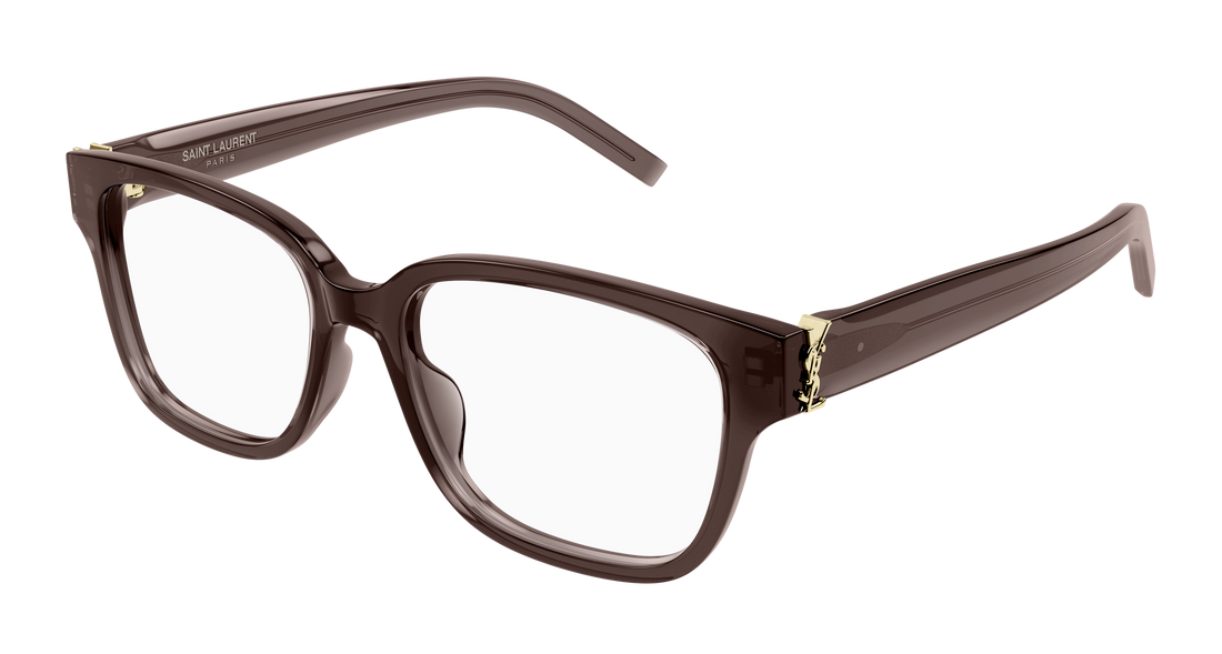 Óculos graduados saint laurent sl m150 005 marron square femenino tamanho 55mm - Vista principal