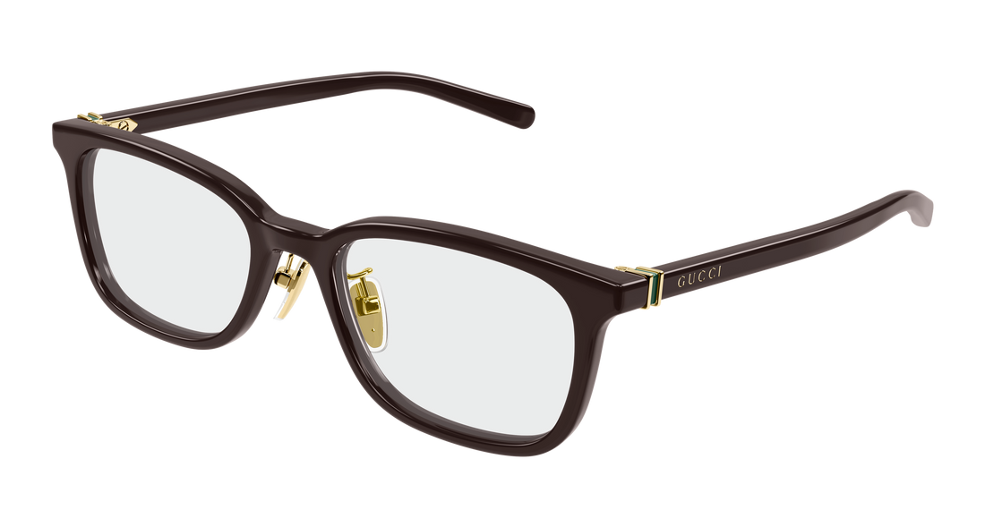 Brillen gucci gg2002oj 002 marron rectangular / squared masculino größe 53mm - Hauptansicht