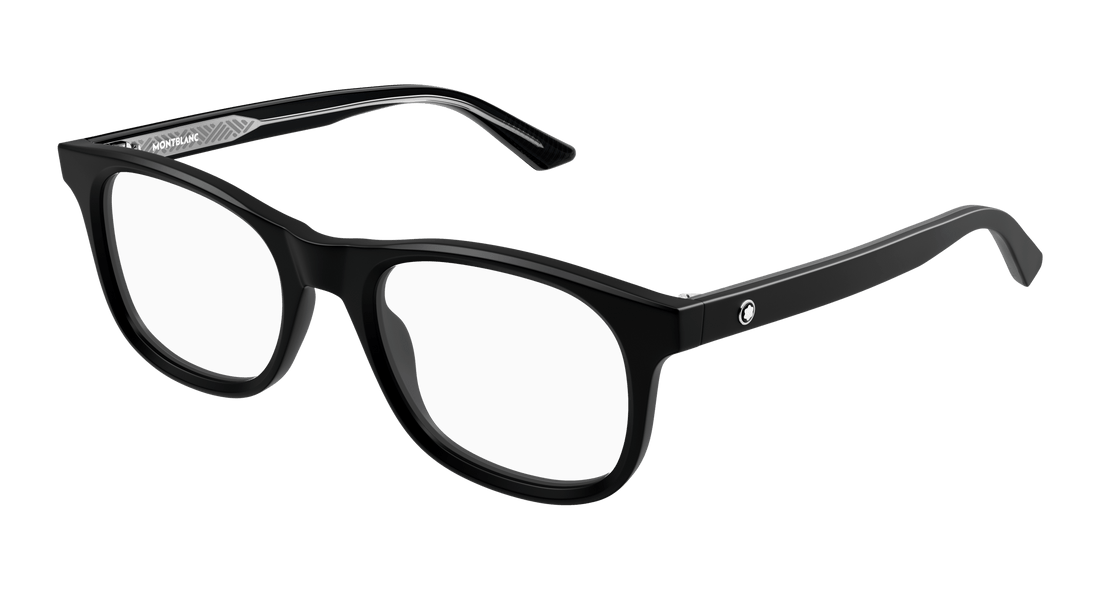 Occhiali da vista montblanc mb0385o 008 negro square masculino taglia 54mm - Vista principale