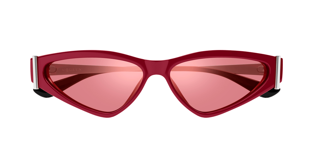 Occhiali da sole alexander mcqueen am0493s 003 rojo geometric femenino taglia 57mm - Vista dettagliata