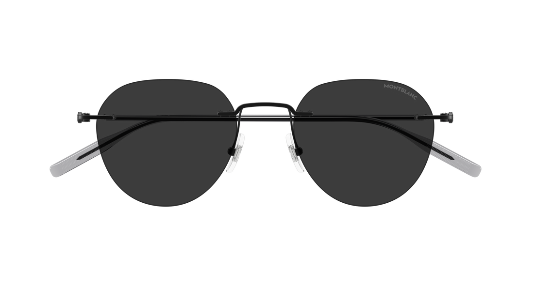 Zonnebrillen montblanc mb0428s 001 negro round/oval/panthos masculino maat 51mm - Detailaanzicht