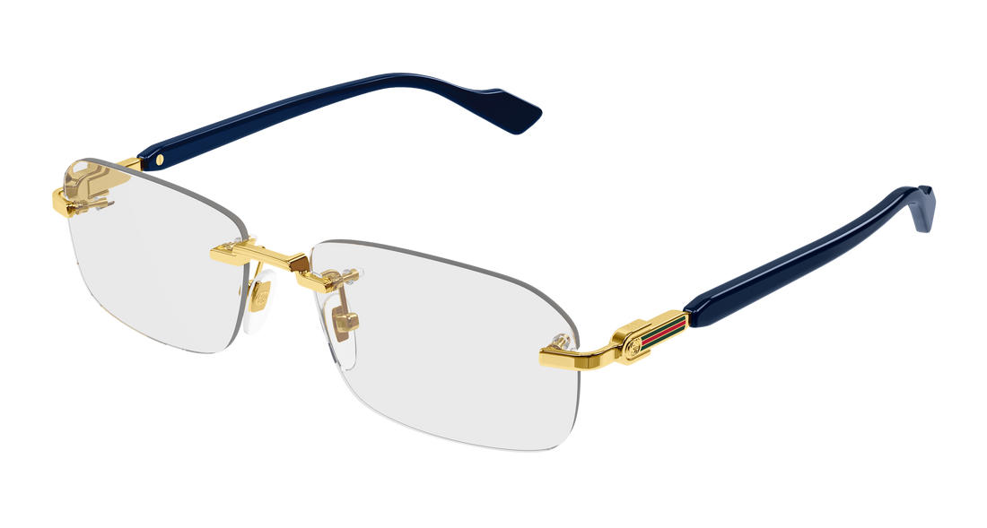 Occhiali da vista gucci gg1221o 004 dorado rectangular / squared masculino taglia 56mm - Vista principale