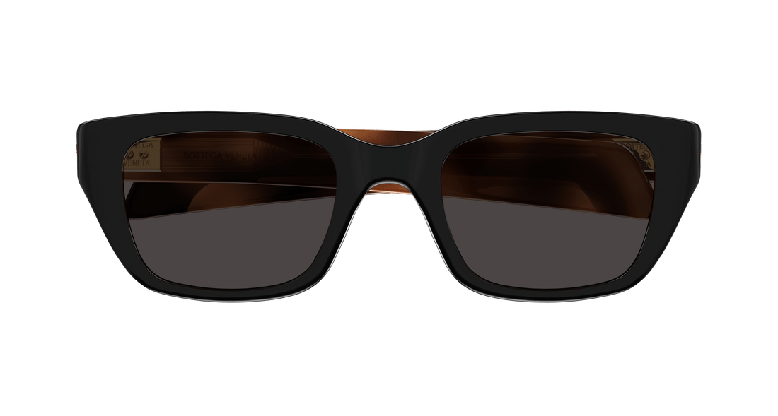 Óculos de sol bottega veneta bv1393s 001 negro square unisex tamanho 50mm - Vista de detalhe