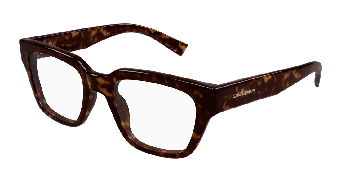 Óculos graduados saint laurent sl 804 002 havana square unisex tamanho 51mm - Vista principal