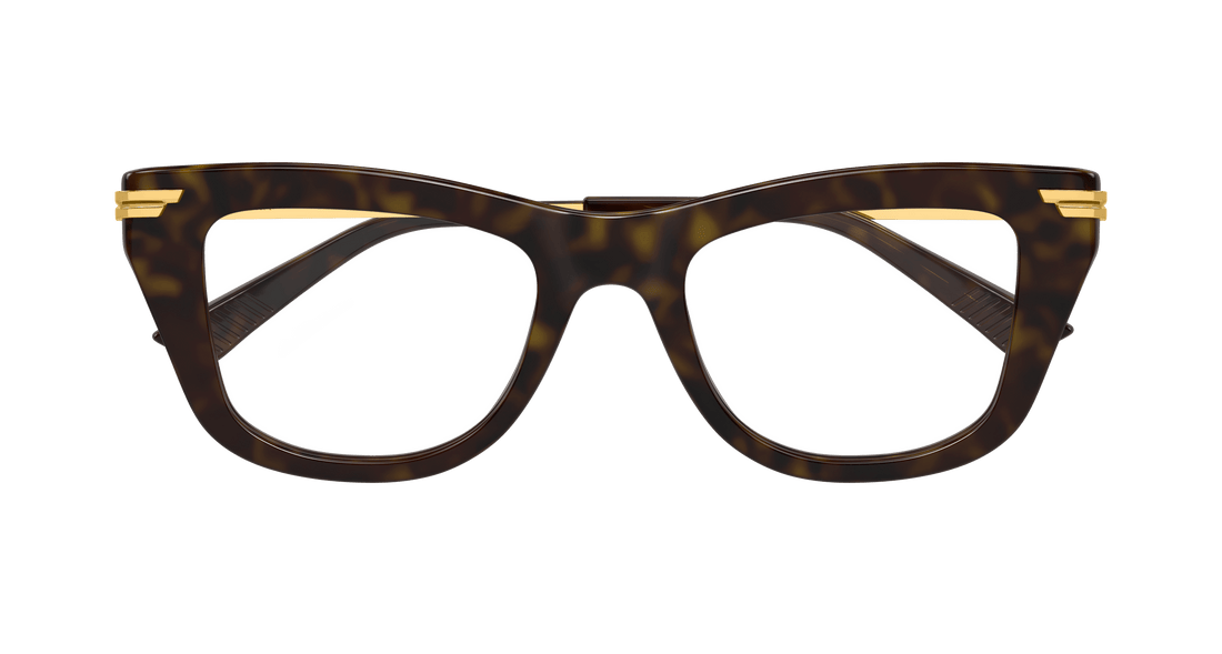Brillen bottega veneta bv1370o 002 havana square unisex größe 50mm - Detailansicht