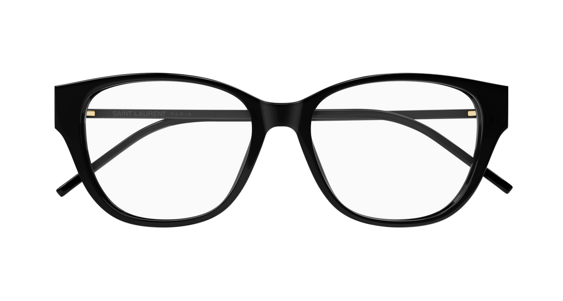 Brillen saint laurent sl m48o_c/fn 001 negro rectangular / squared femenino größe 54mm - Detailansicht
