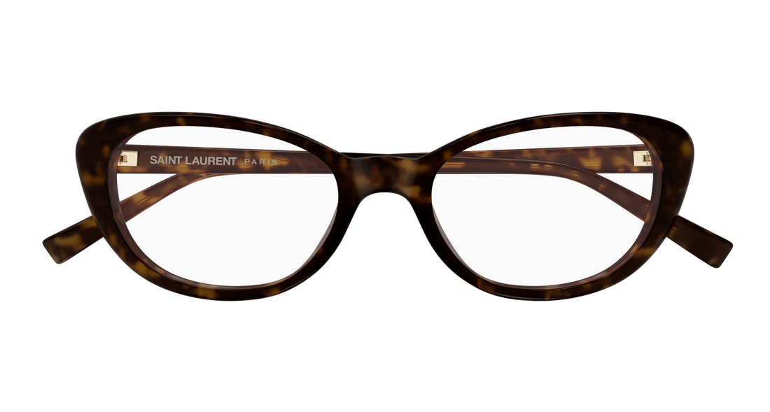 Brillen saint laurent sl 822 opt 002 havana cat eye femenino größe 52mm - Detailansicht