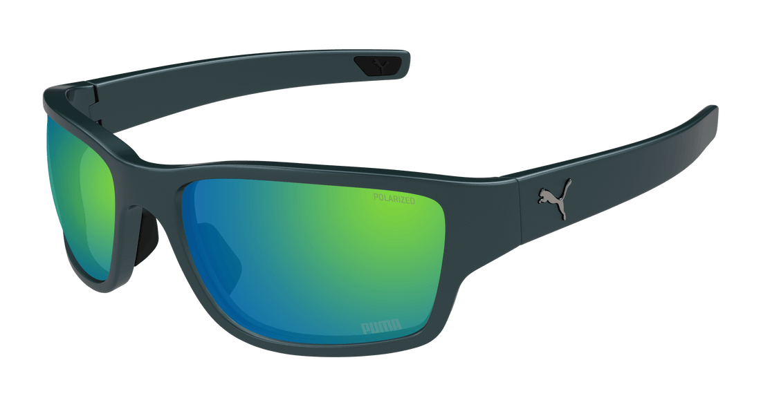Sunglasses puma pu0482s 003 verde square masculino size 62mm - Main view