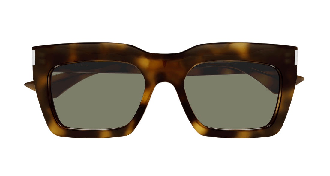 Óculos de sol saint laurent sl 810 003 havana square unisex tamanho 55mm - Vista de detalhe