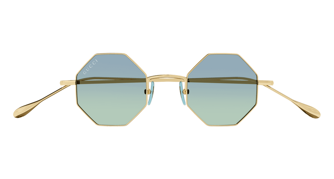 Gafas de sol gucci gg1814s 004 dorado geometric unisex talla 41mm - Vista de detalle