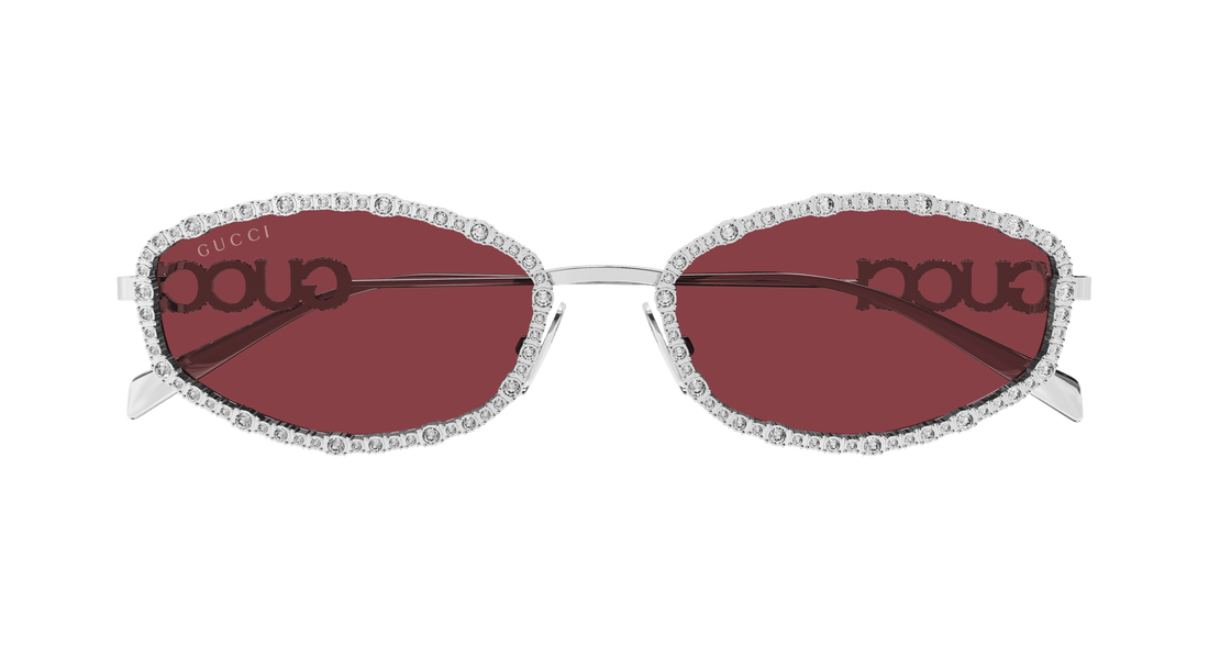 Gafas de sol gucci gg1803s 002 plateado round femenino talla 55mm - Vista de detalle