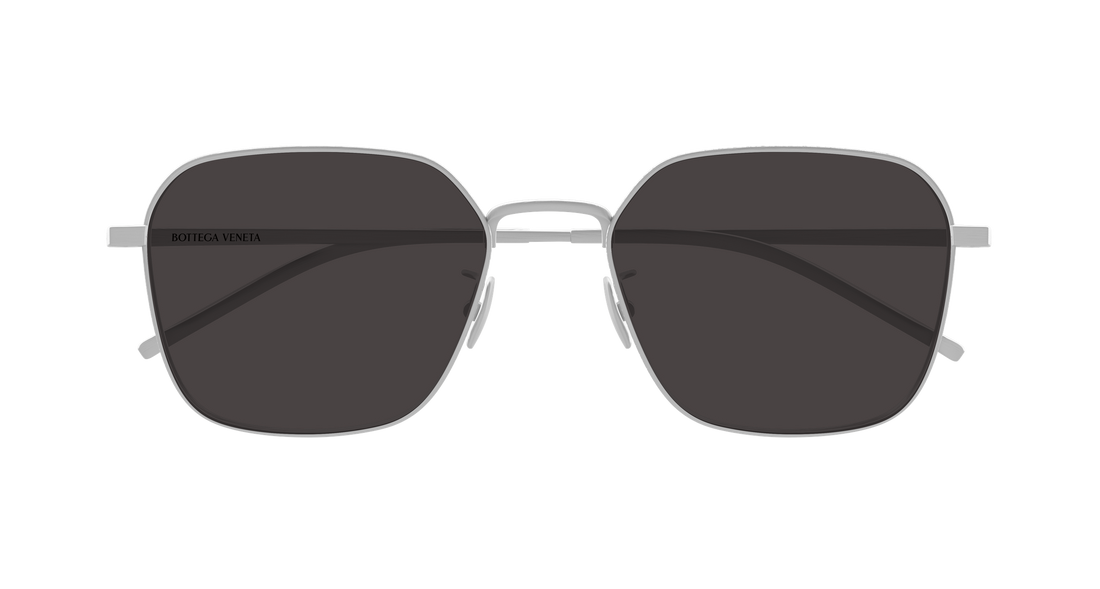 Sunglasses bottega veneta bv1422sa 002 plateado round/oval/panthos unisex size 55mm - Detailed view