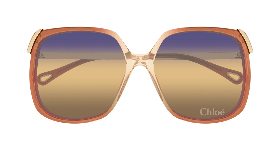 Sunglasses chloé ch0286s 007 naranja square femenino size 60mm - Detailed view