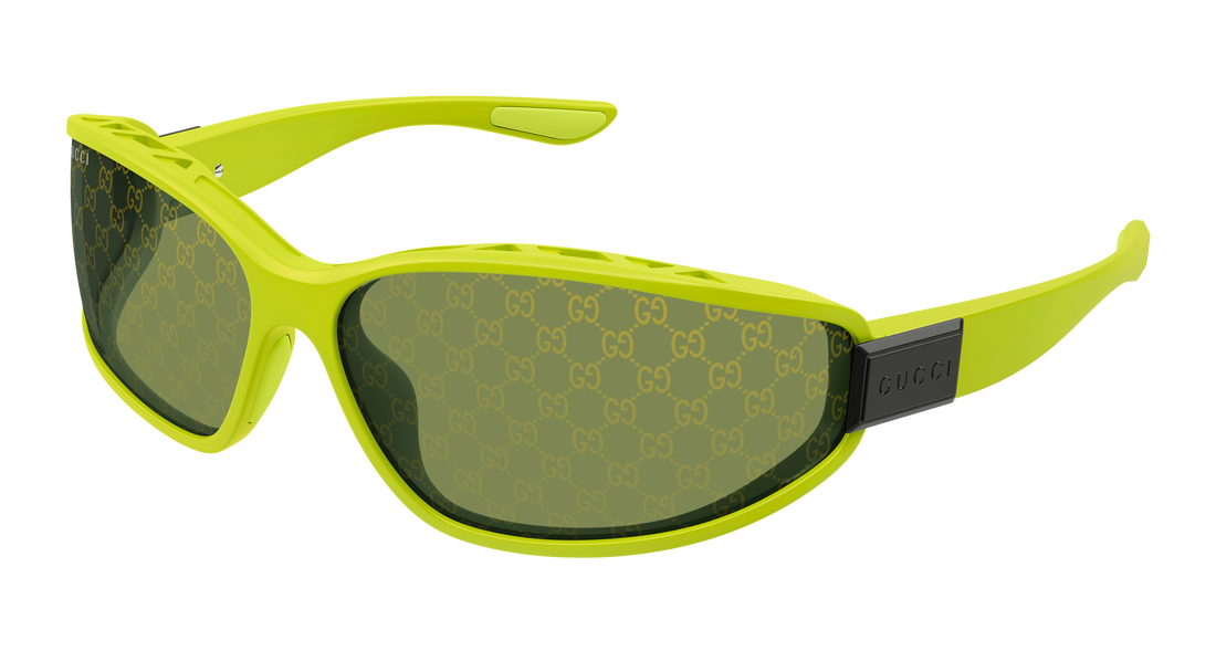 Occhiali da sole gucci gg2011s 002 verde geometric masculino taglia 73mm - Vista principale